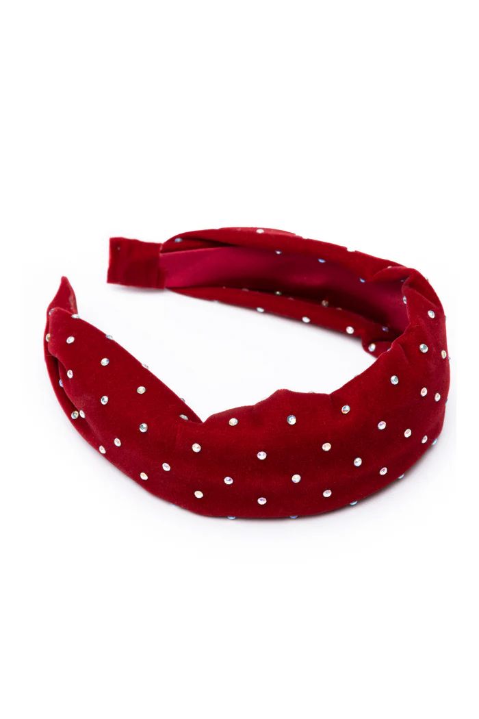 Great Pretenders - Sparkle Red Velvet Headband