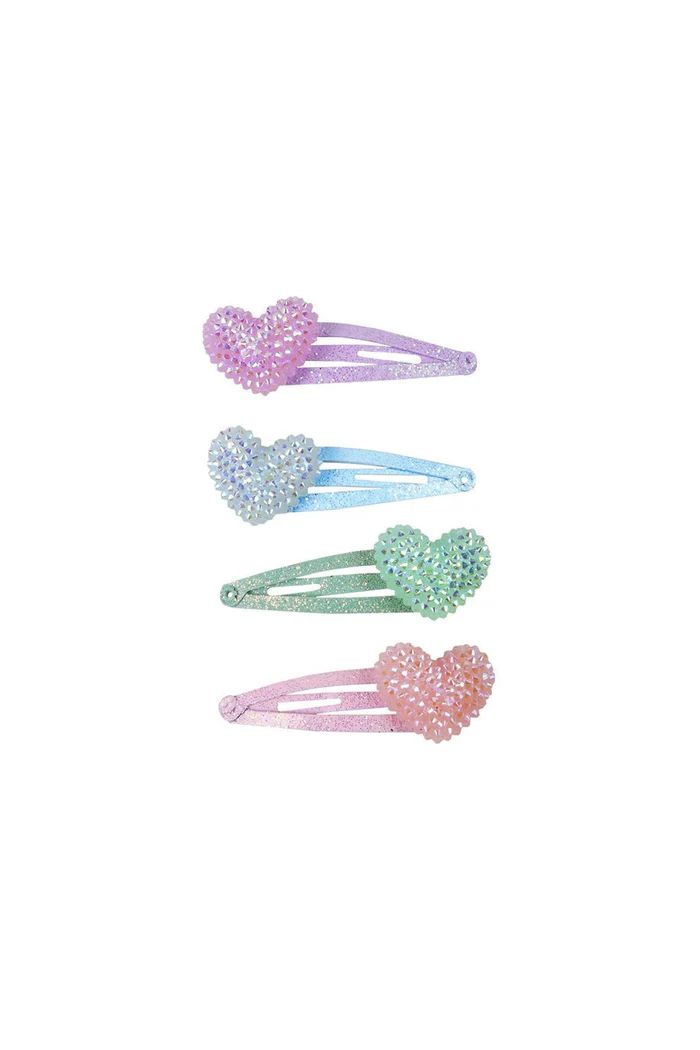 Great Pretenders - Sparkle Heart Bobble Hair Clips