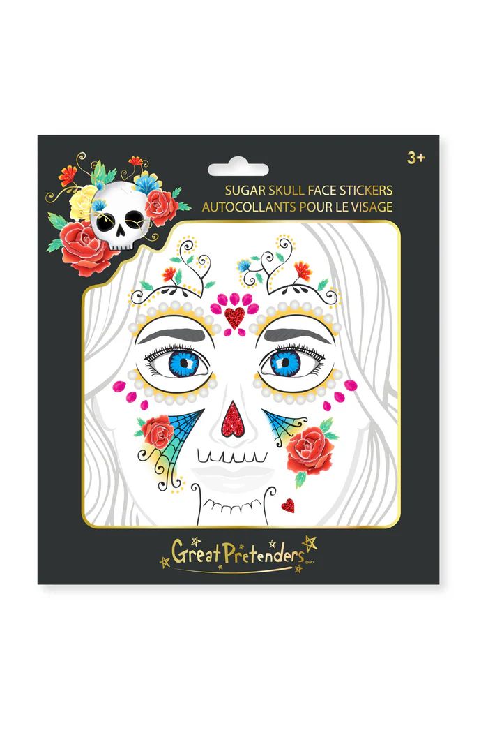 Great Pretenders - Sugar Skull Face Stickers