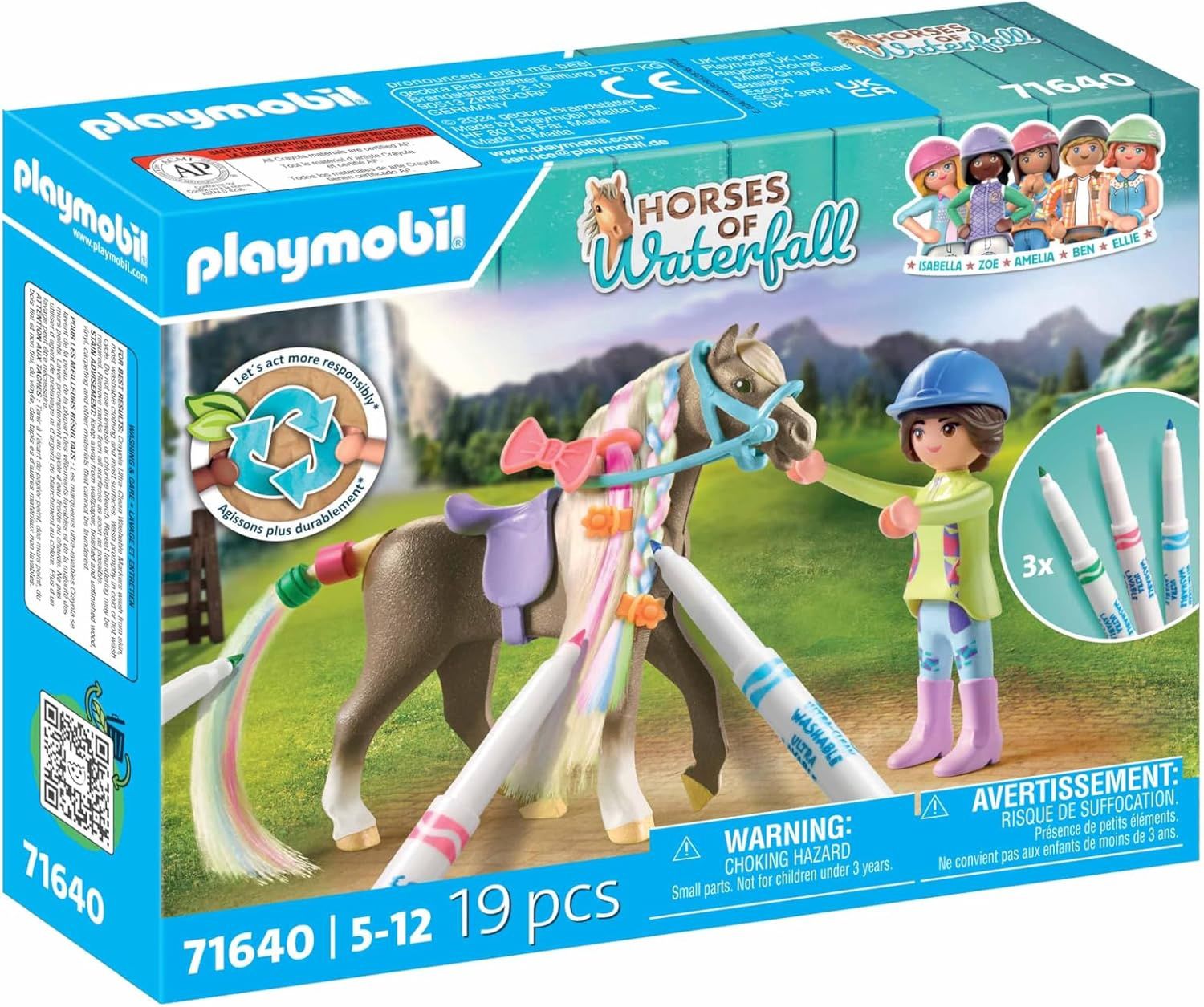Playmobil Horses of Waterfall 71640 - Washable Horse Set