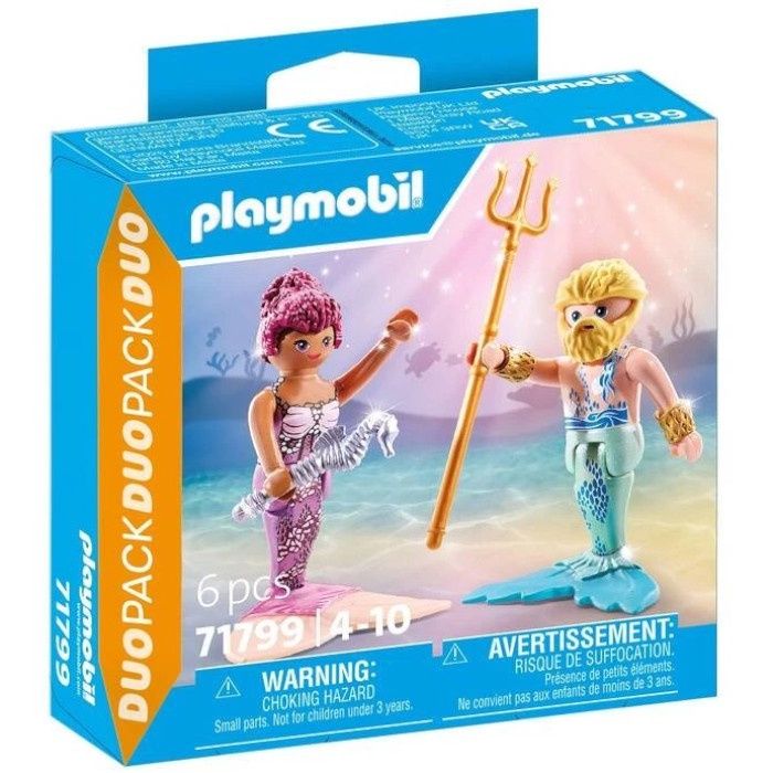 Playmobil Duo Pack 71799 - Mermaid and Triton