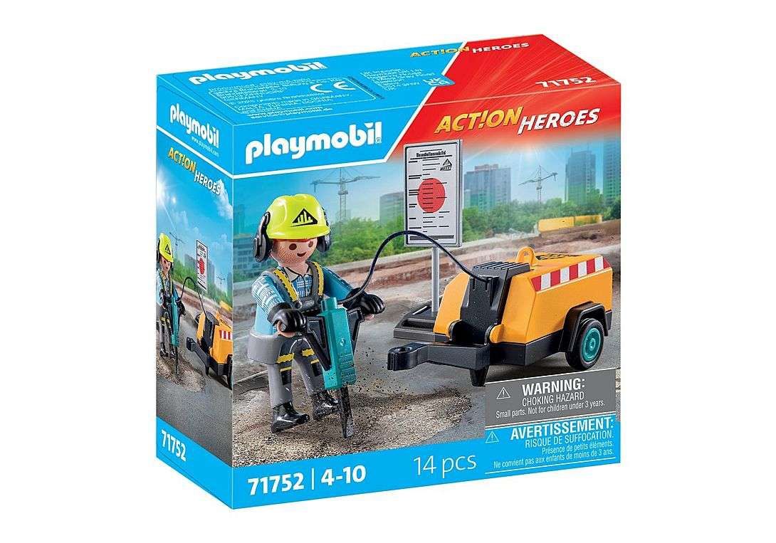 Playmobil Action Heroes 71752 - Construction Worker