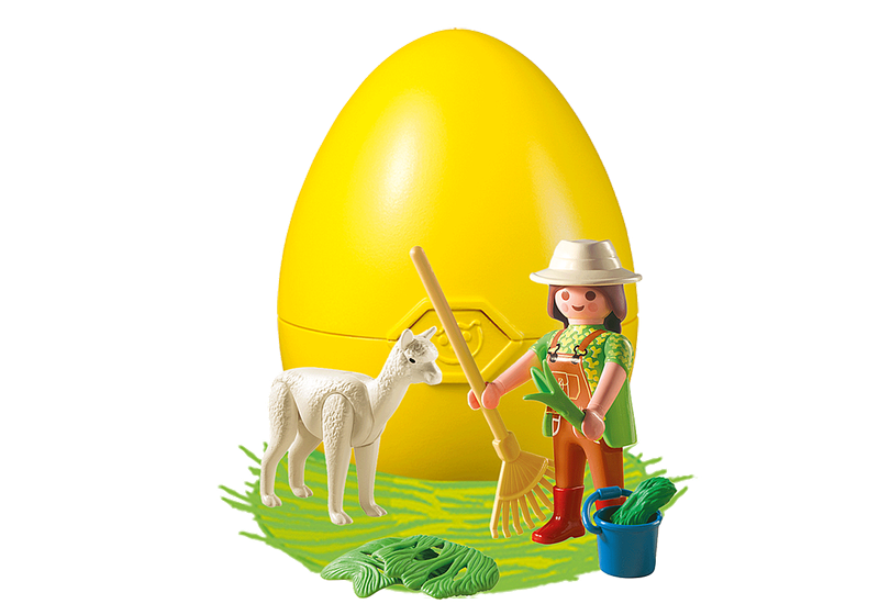 Playmobil Easter Egg 4944 - Zookeeper with Alpaca