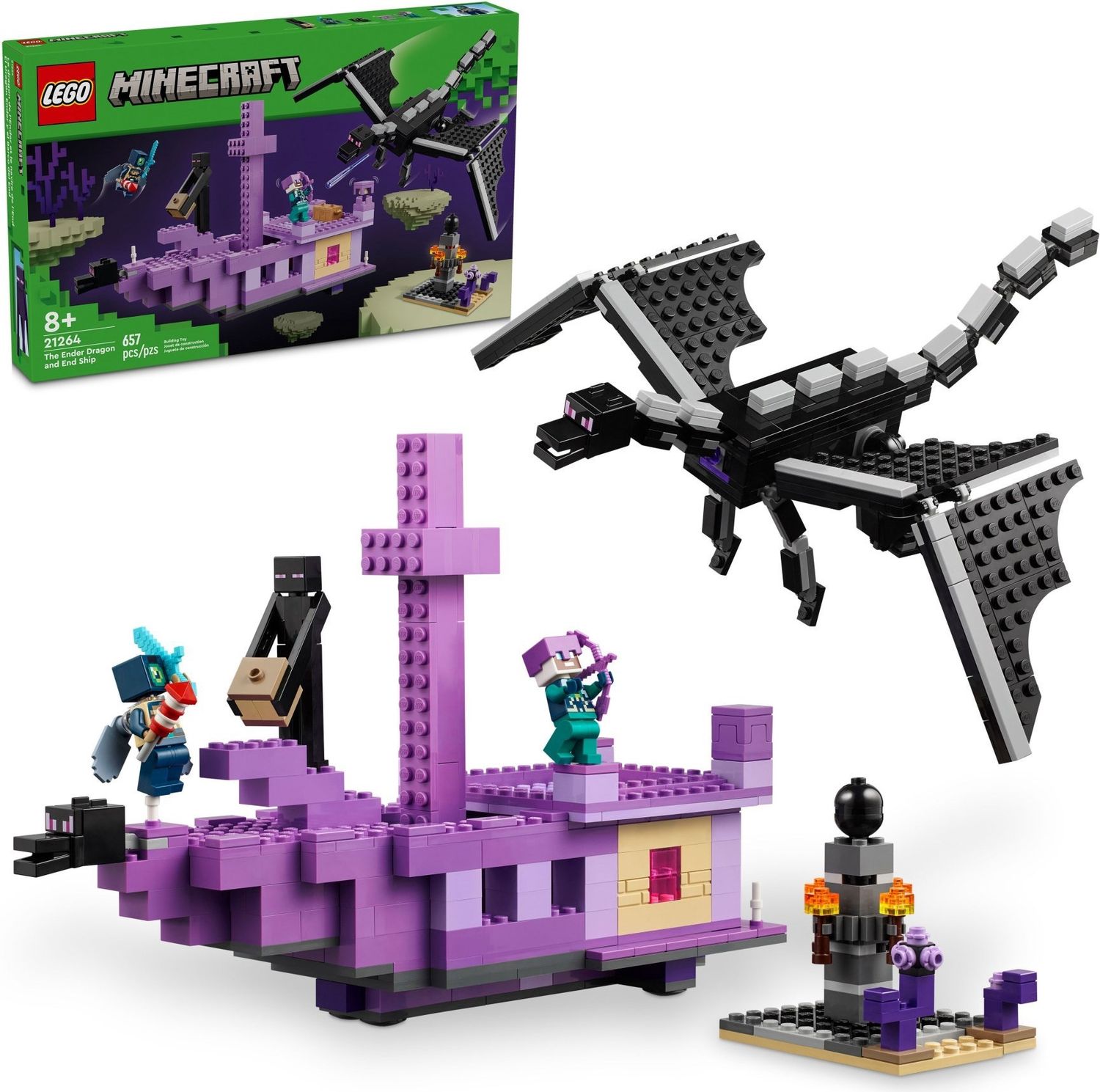 Lego Minecraft 21264 - The Ender Dragon and End Ship