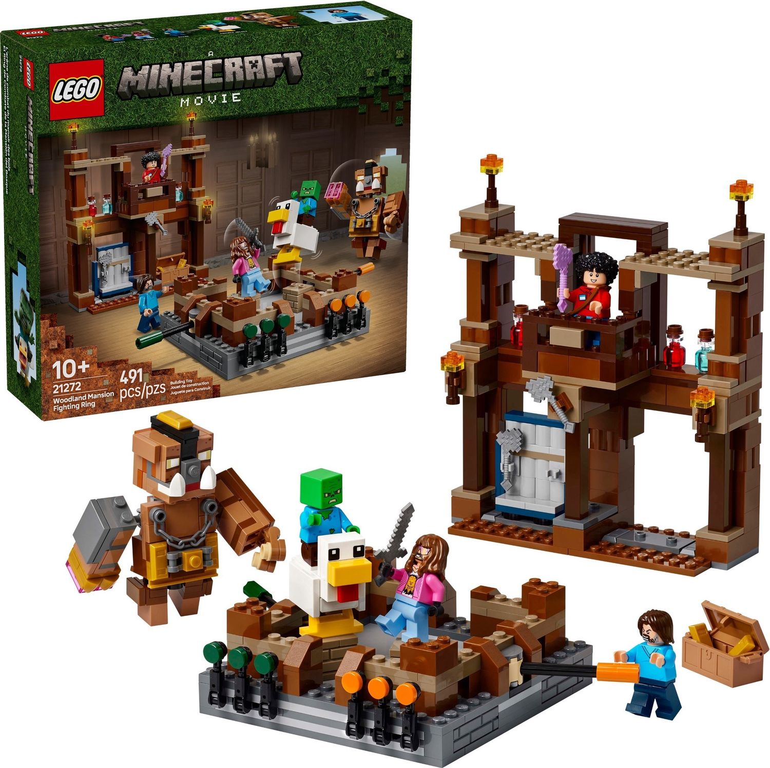 Lego A Minecraft Movie 21272 - Woodland Mansion Fighting Ring