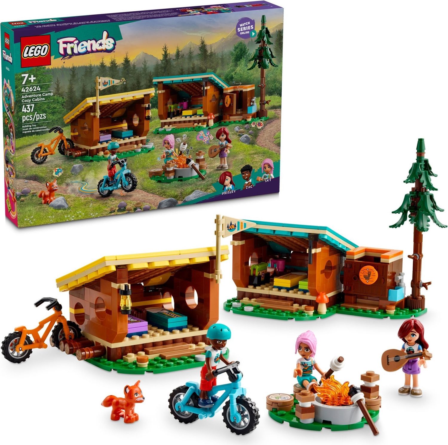 Lego Friends 42624 - Adventure Camp Cozy Cabins