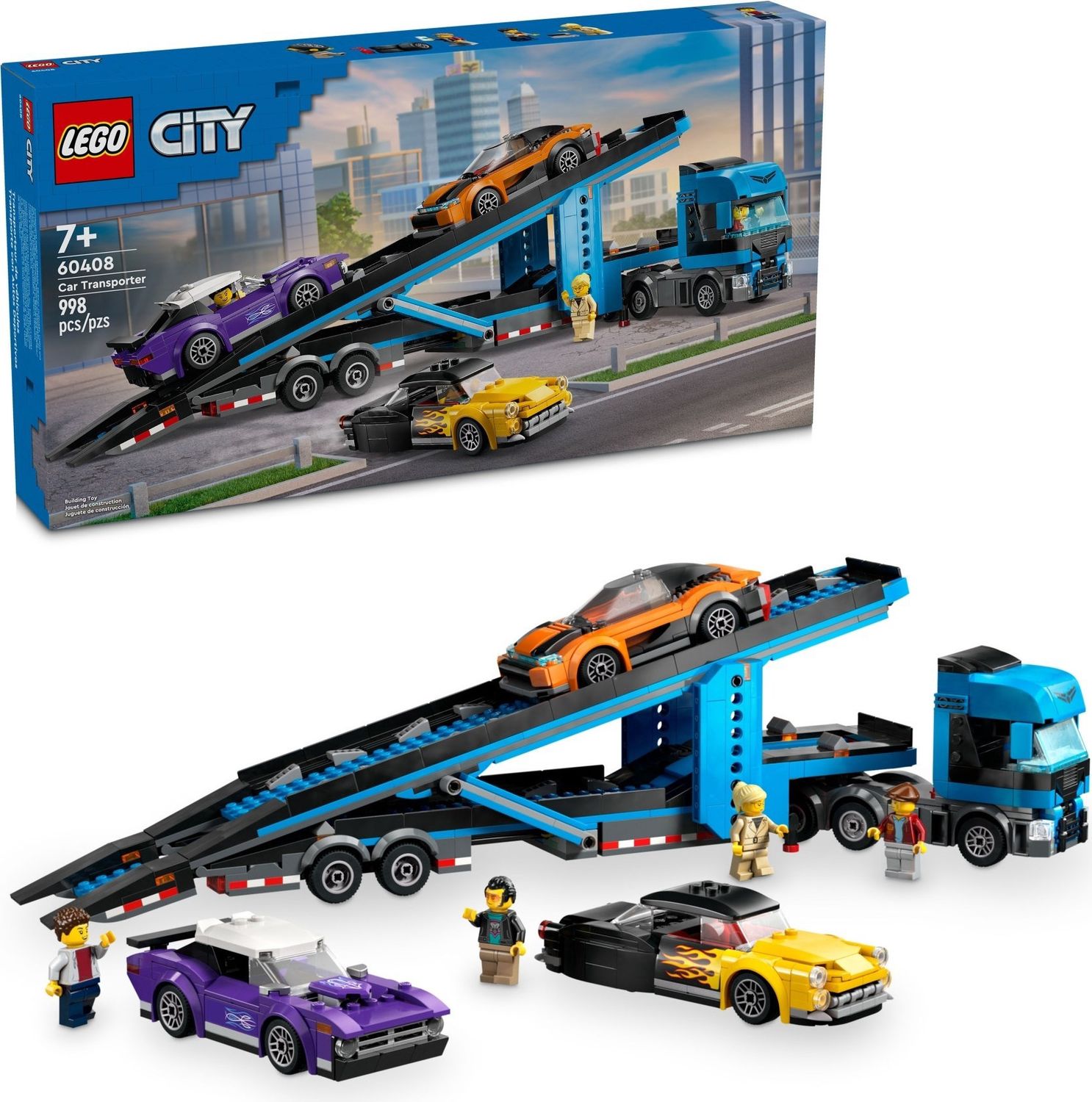 Lego City 60408 - Car Transporter Truck with Sports Cars