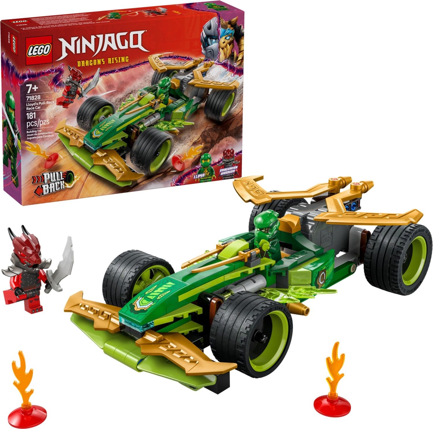 Lego Ninjago 71828 - Lloyd&#39;s Pull-Back Race Car