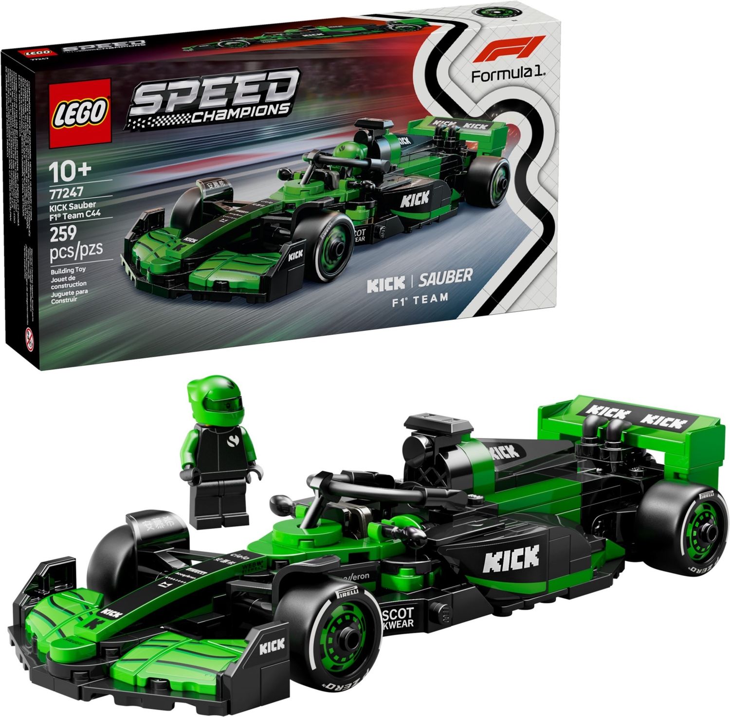Lego Speed Champions 77247 - KICK Sauber F1 Team C44