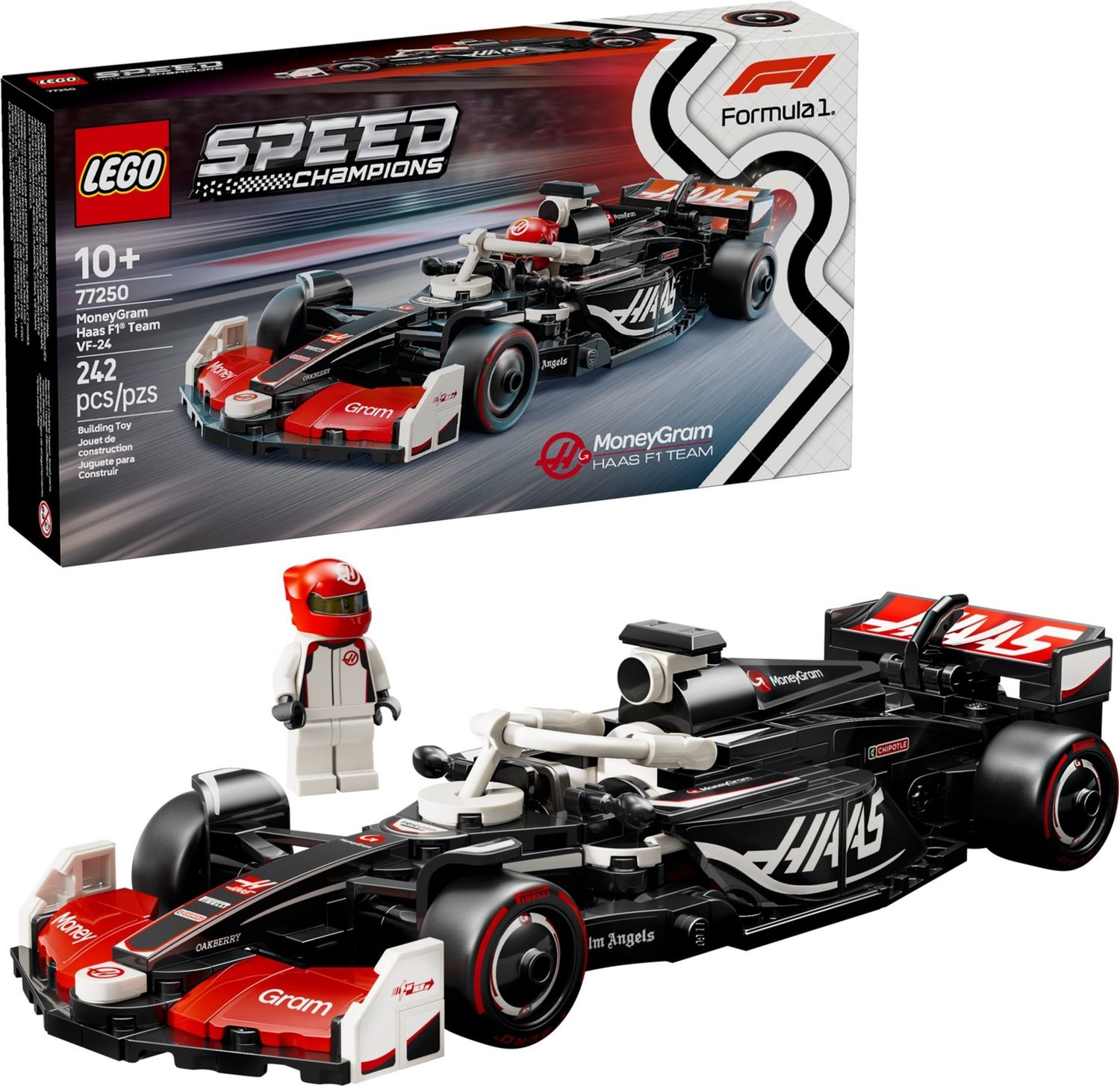 Lego Speed Champions 77250 - MoneyGram Haas F1 Team VF-24