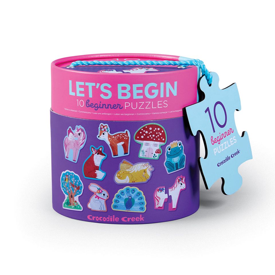 Crocodile Creek Let&#39;s Begin 2 Piece Puzzles - Unicorn