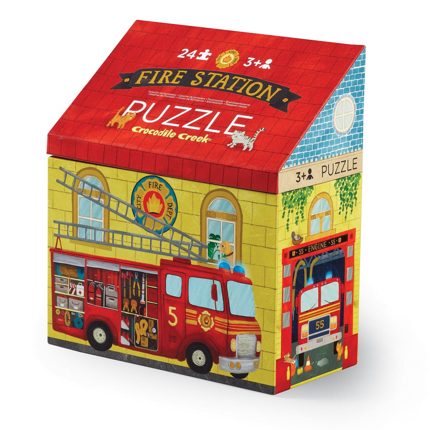 Crocodile Creek 24 Piece Puzzle - Fire Station