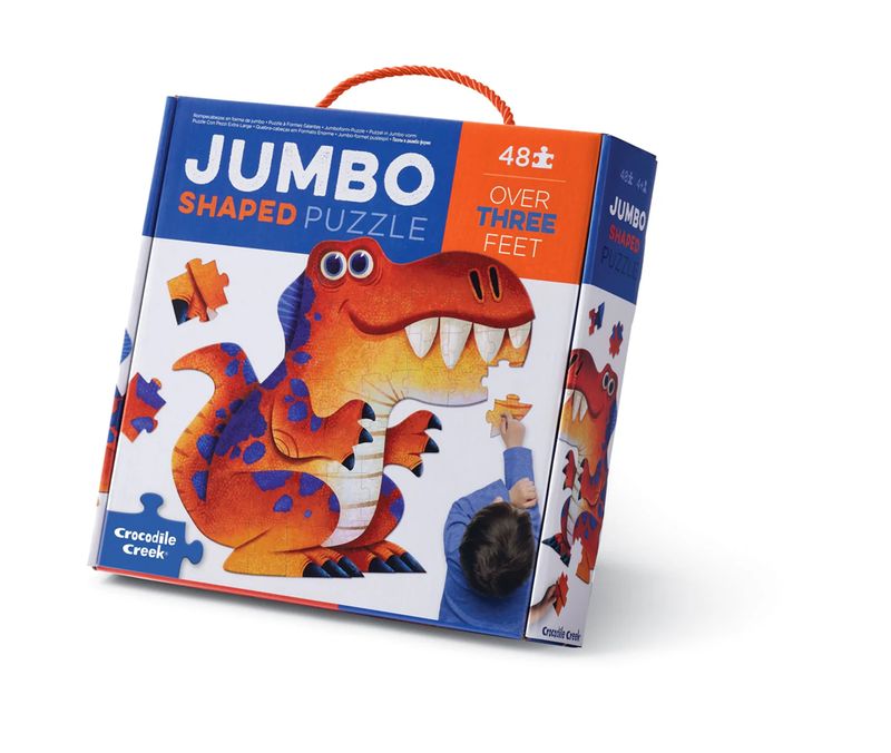 Crocodile Creek 48 Piece Jumbo Shaped Puzzle - Dinosaur
