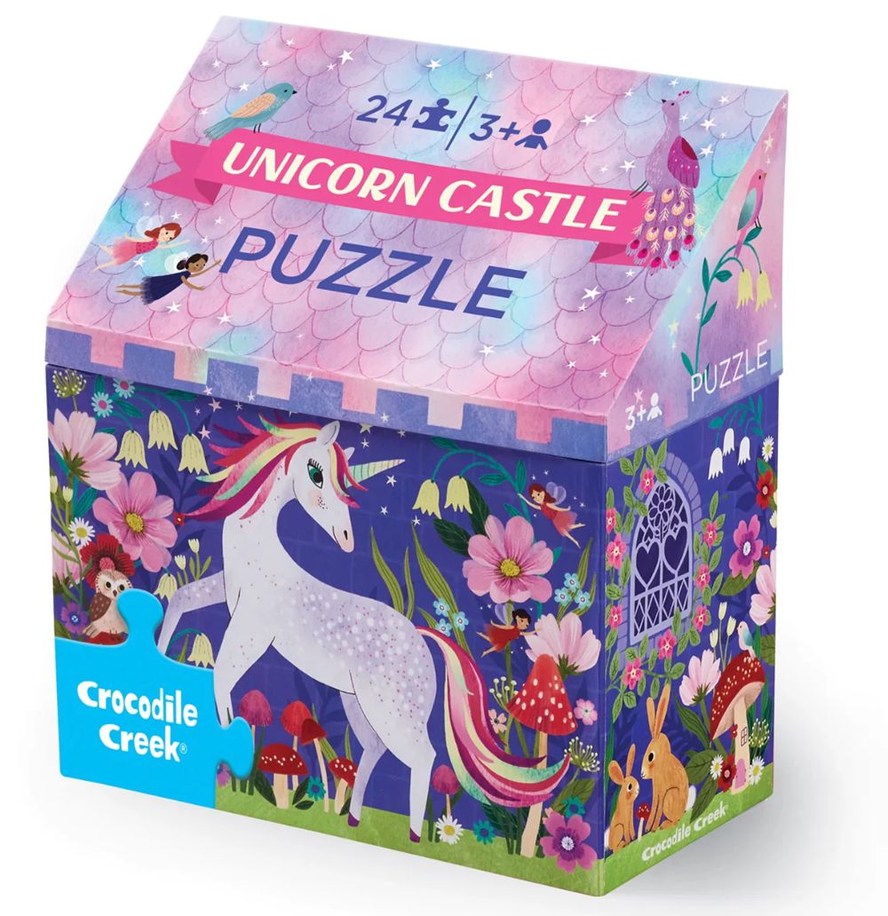 Crocodile Creek 24 Piece Puzzle - Unicorn Castle