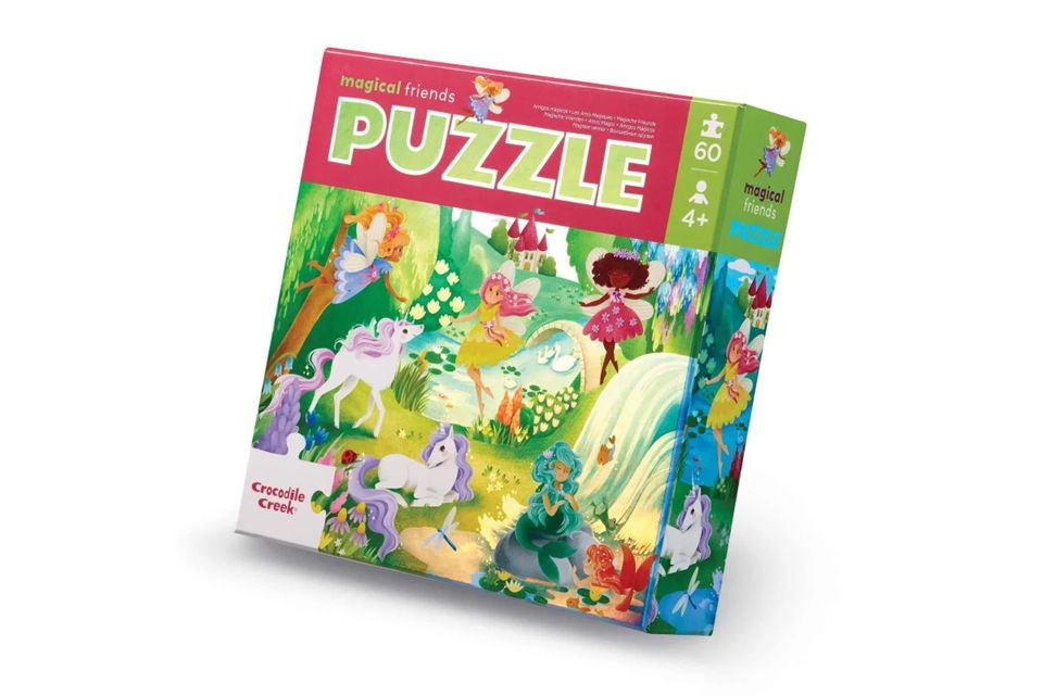 Crocodile Creek 60 Piece Holographic Puzzle - Magical Friends