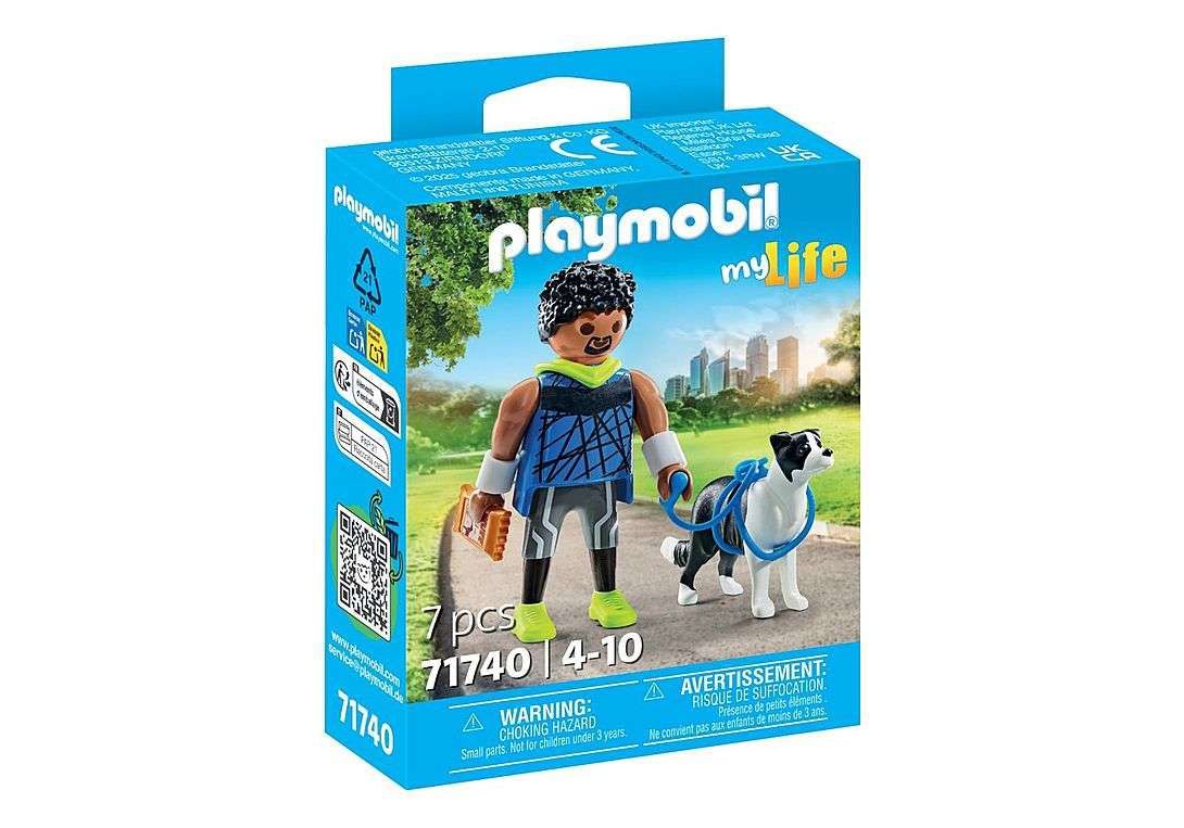 Playmobil My Life 71740 - Jogger with Border Collie