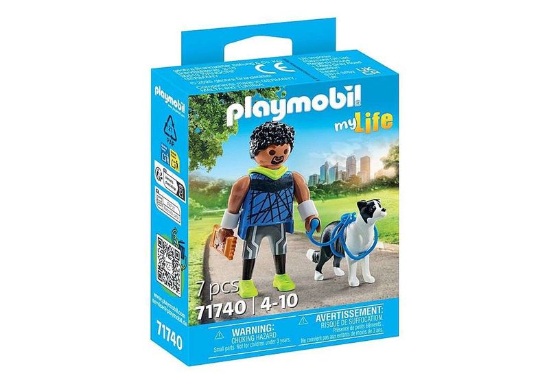Playmobil My Life 71740 - Jogger with Border Collie