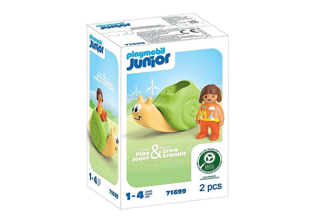 Playmobil Junior 71699 - Rocking Snail with Rattle Feature