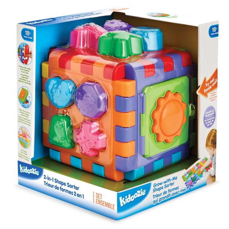 Kidoozie - 2-In-1 Shape Sorter