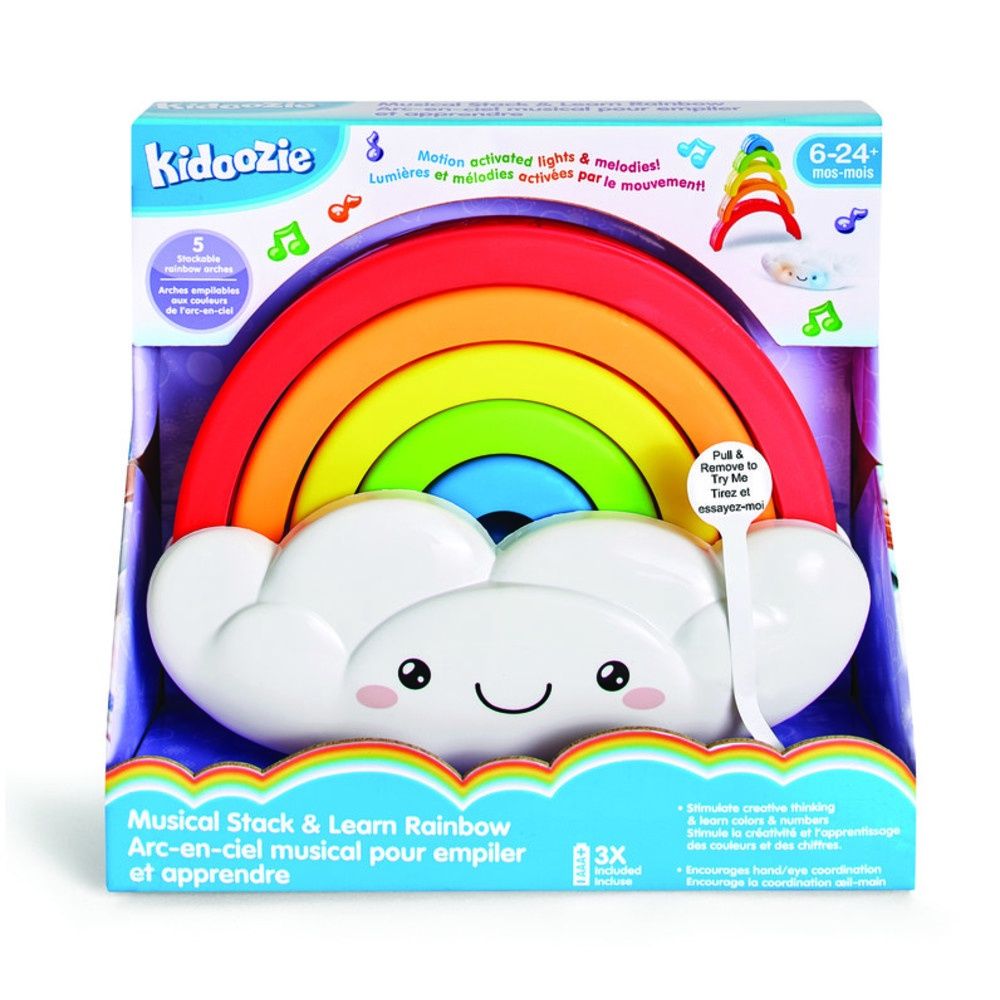 Kidoozie - Musical Stack ‘n Learn Rainbow