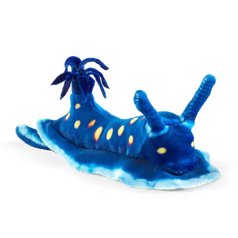 Folkmanis -  Mini Blue Nudibranch Finger Puppet