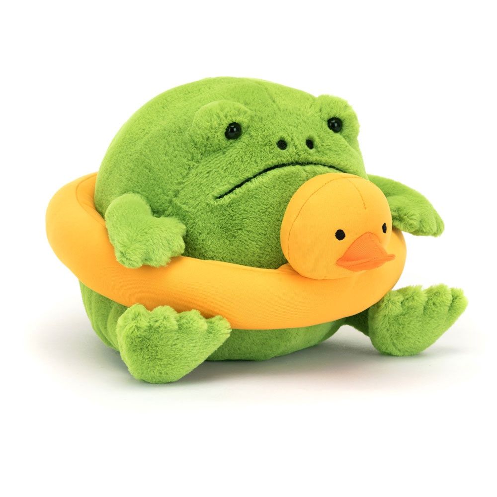Jellycat - Ricky Rain Frog with Rubber Ring