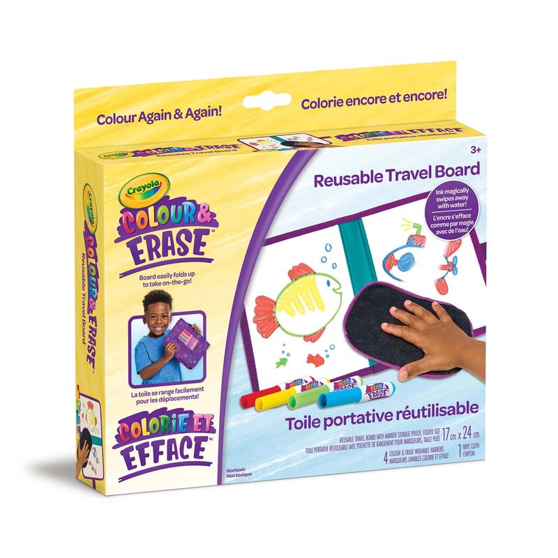 Crayola - Colour &amp; Erase Reusable Travel Board