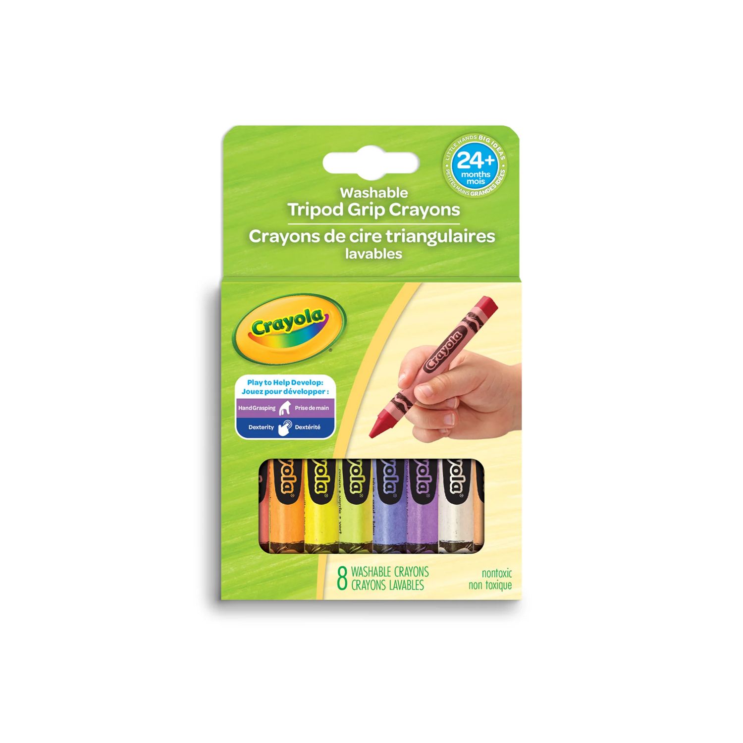 Crayola - Washable Tripod Grip Crayons