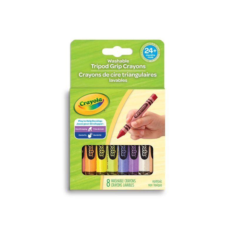Crayola - Washable Tripod Grip Crayons