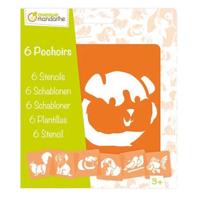 Avenue Mandarine - 6 Pet Stencils