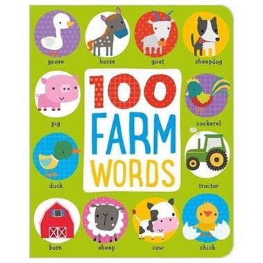 100 Farm Words Board Book