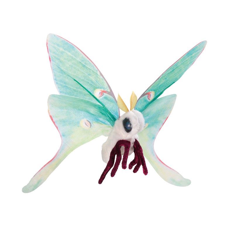Folkmanis - Mini Luna Moth Finger Puppet
