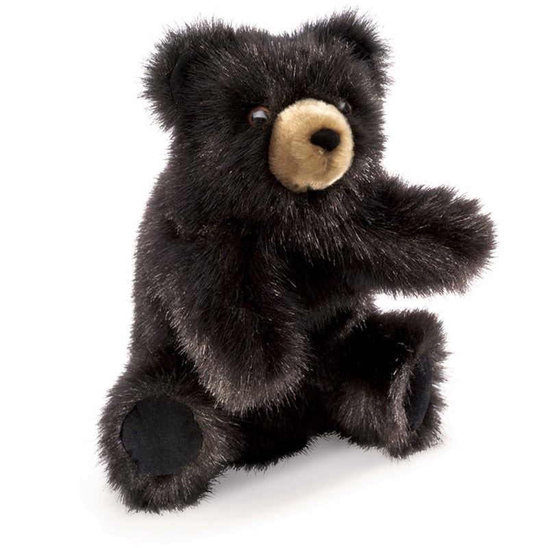 Folkmanis - Baby Black Bear Hand Puppet