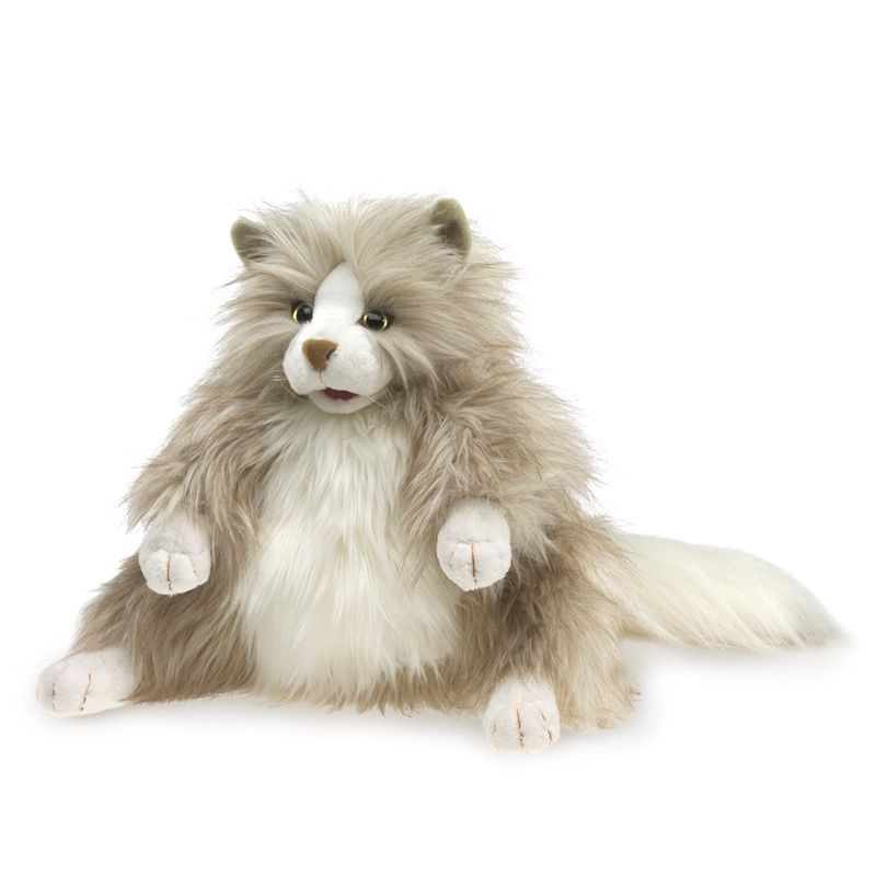 Folkmanis - Fluffy Cat Hand Puppet
