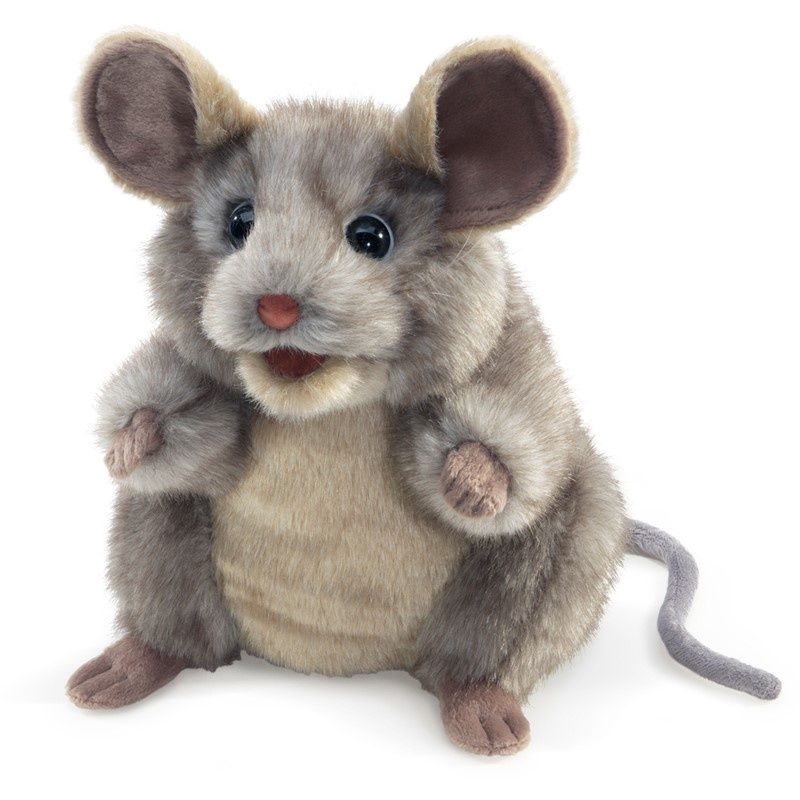 Folkmanis - Grey Mouse Hand Puppet