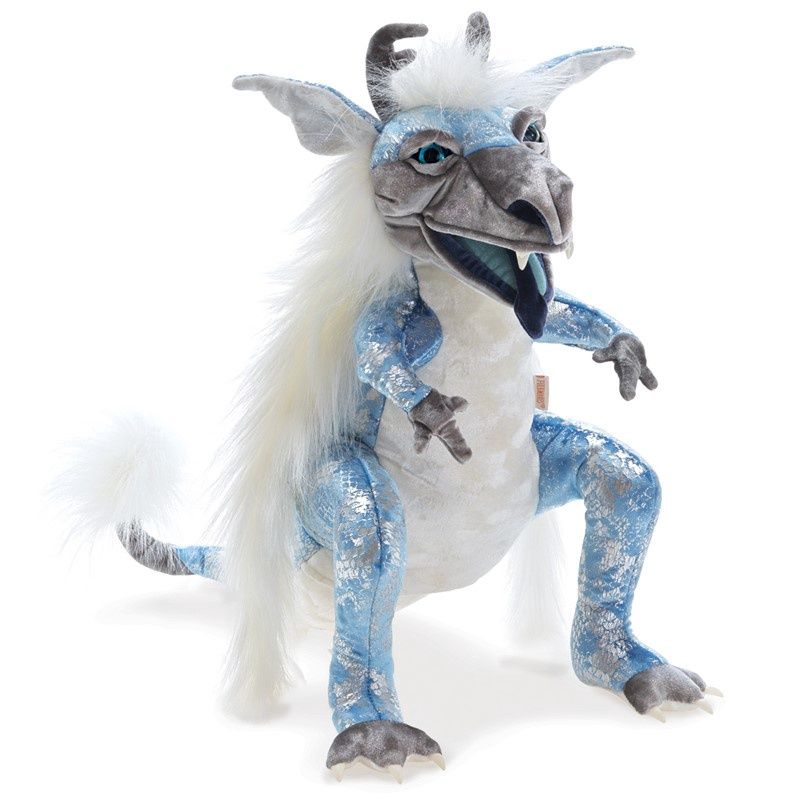Folkmanis - Ice Dragon Hand Puppet