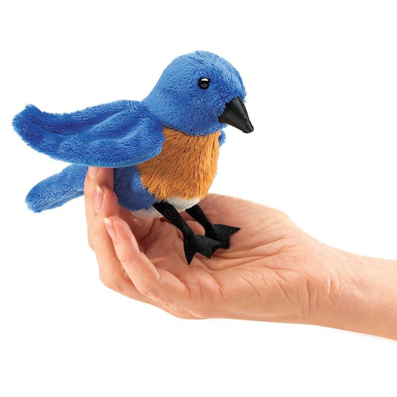 Folkmanis - Mini Blue Bird Finger Puppet