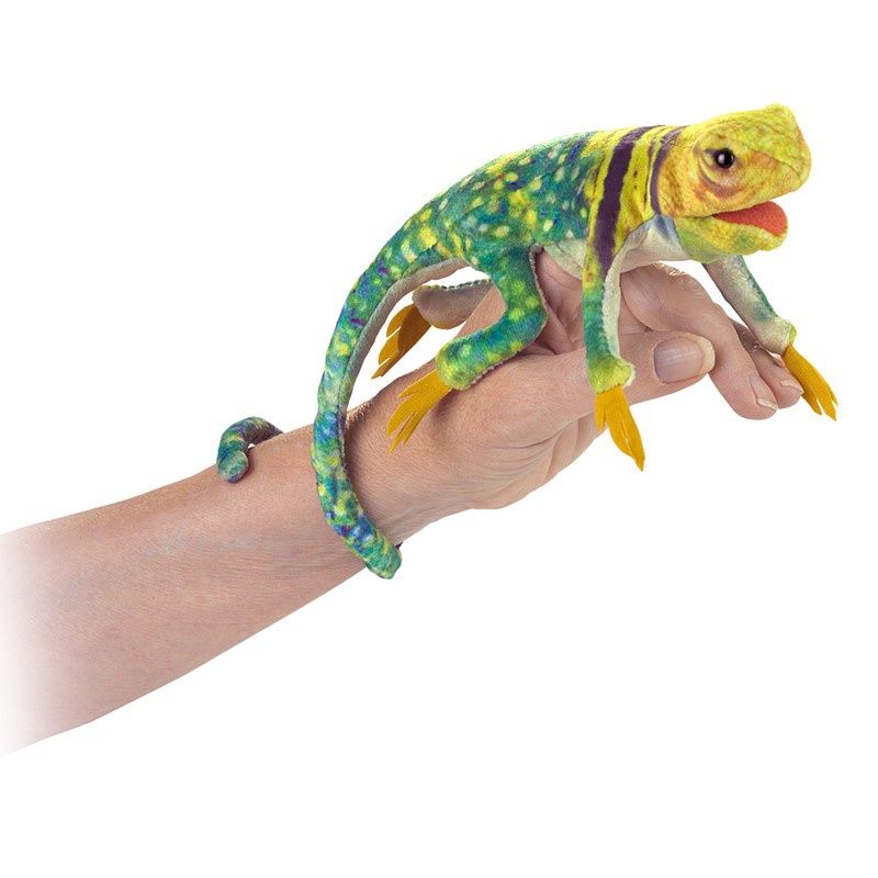 Folkmanis - Mini Collared Lizard Finger Puppet