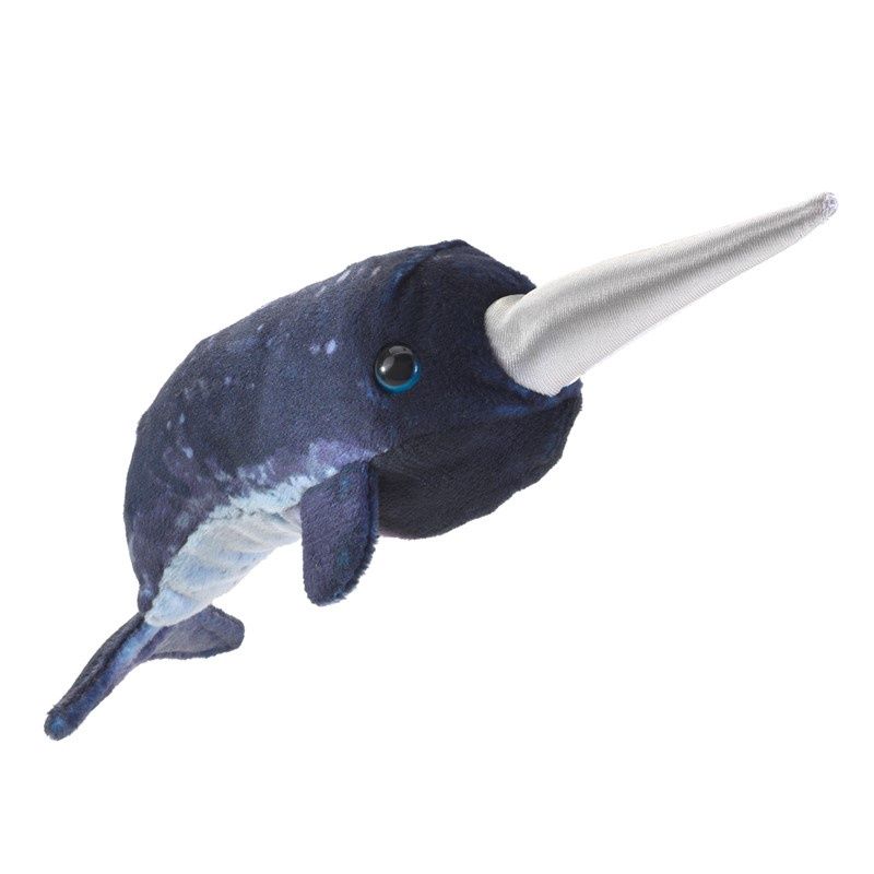 Folkmanis - Mini Narwhal Finger Puppet