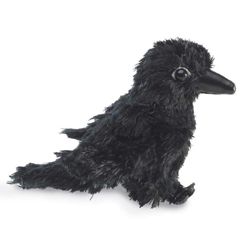 Folkmanis - Mini Raven Finger Puppet
