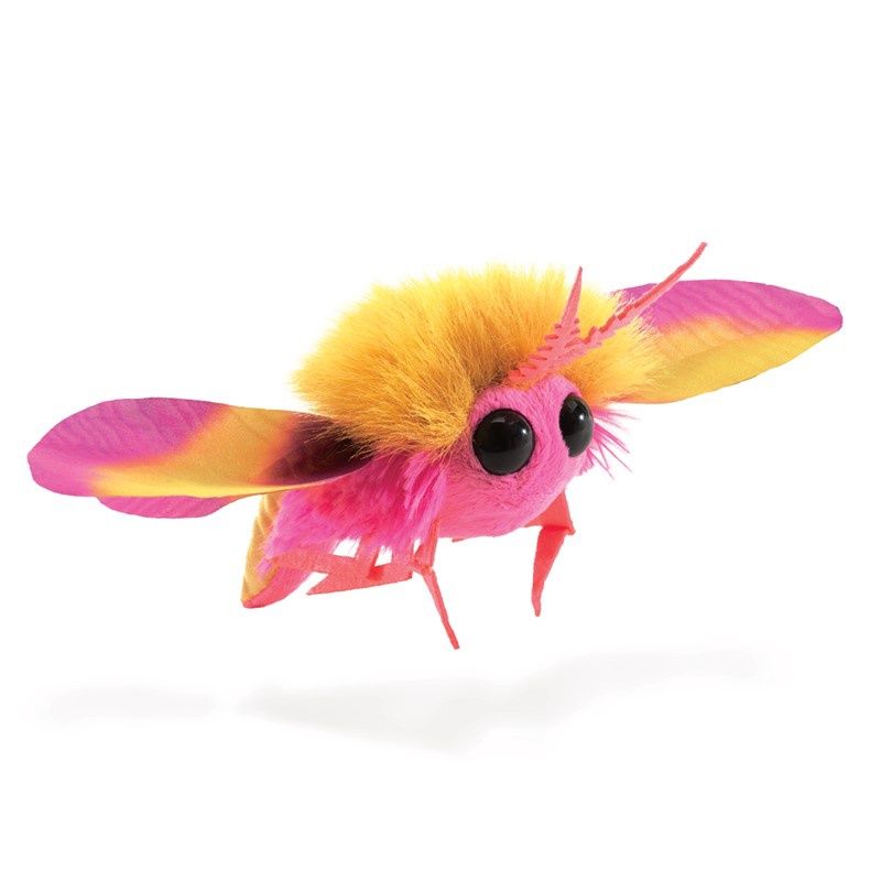 Folkmanis - Mini Rosy Maple Moth Finger Puppet