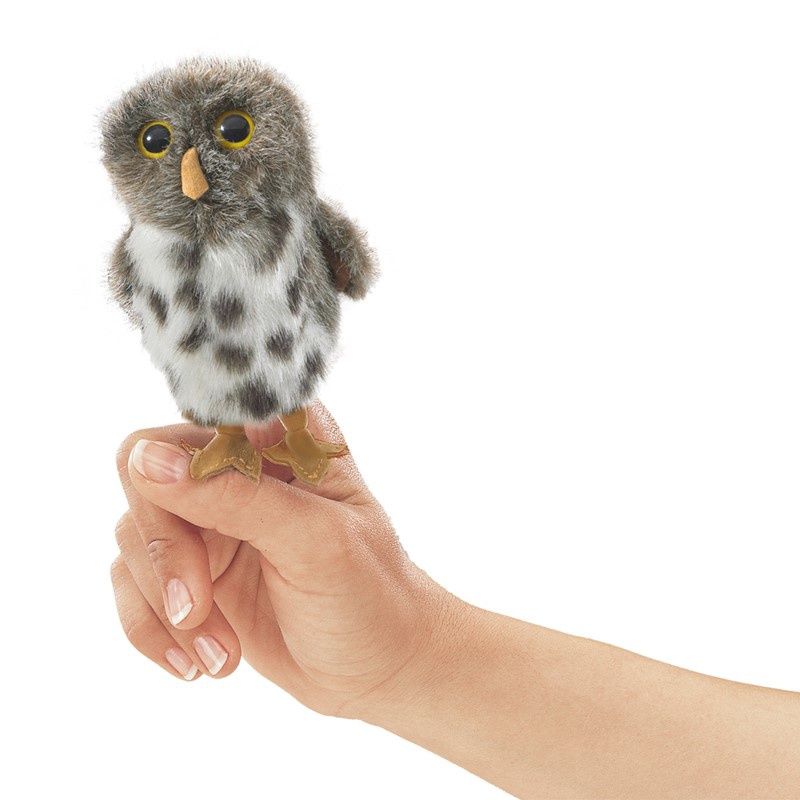 Folkmanis - Mini Spotted Owls Finger Puppet