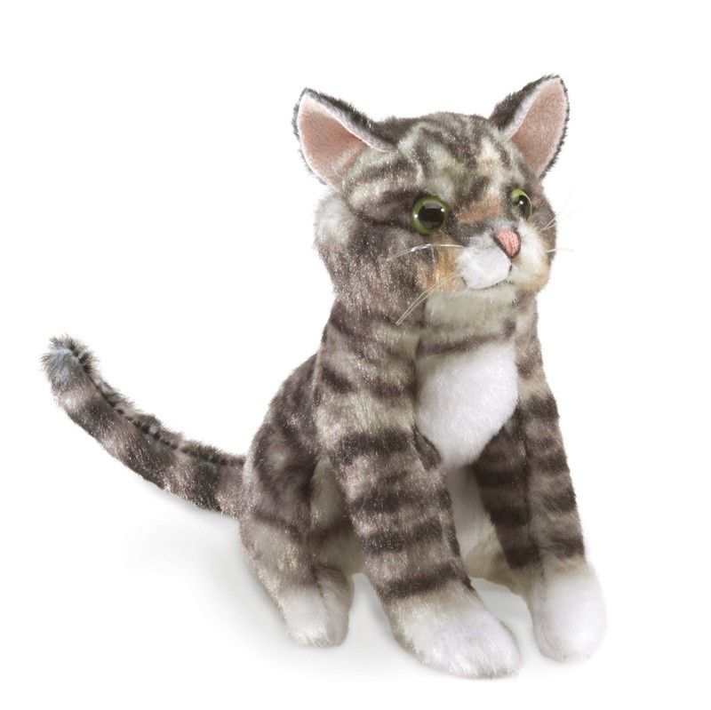 Folkmanis - Mini Tabby Cat Finger Puppet
