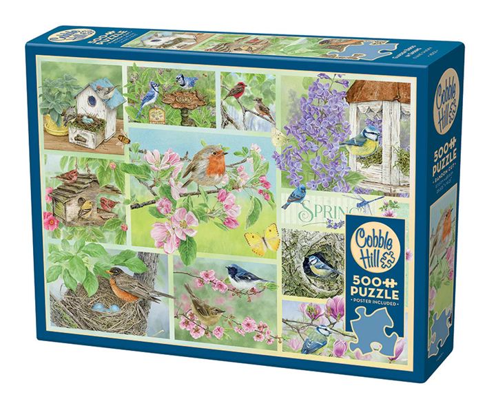 Cobble Hill 500 Piece Puzzle - Garden Birds in Spring