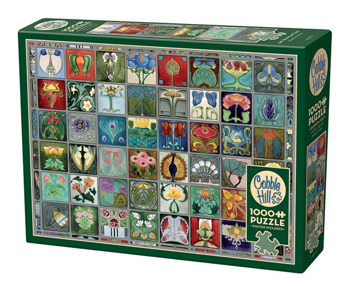 Cobble Hill 1000 Piece Puzzle - Art Nouveau Tiles