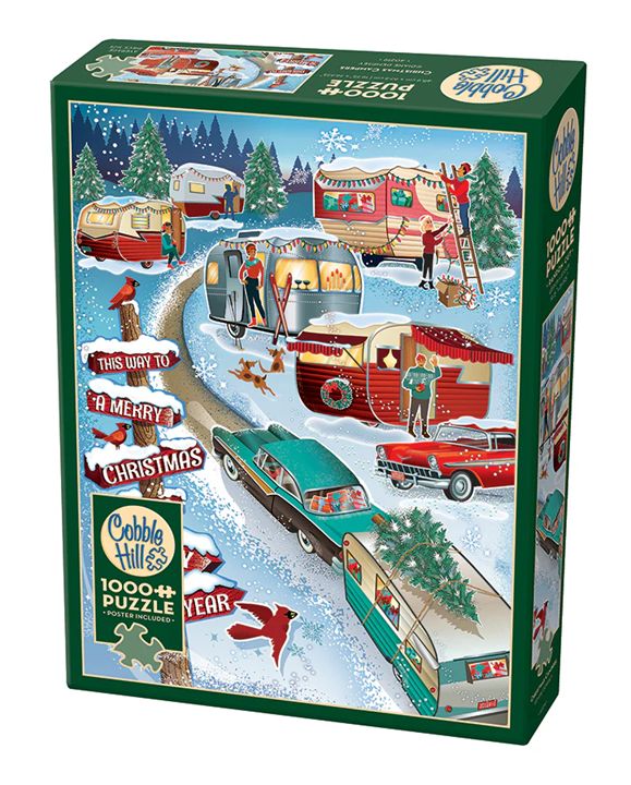 Cobble Hill 1000 Piece Puzzle - Christmas Campers