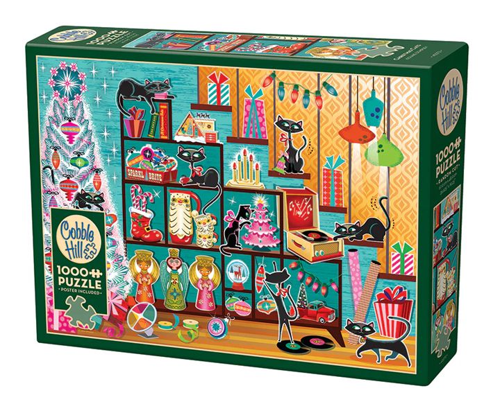 Cobble Hill 1000 Piece Puzzle - Christmas Cats