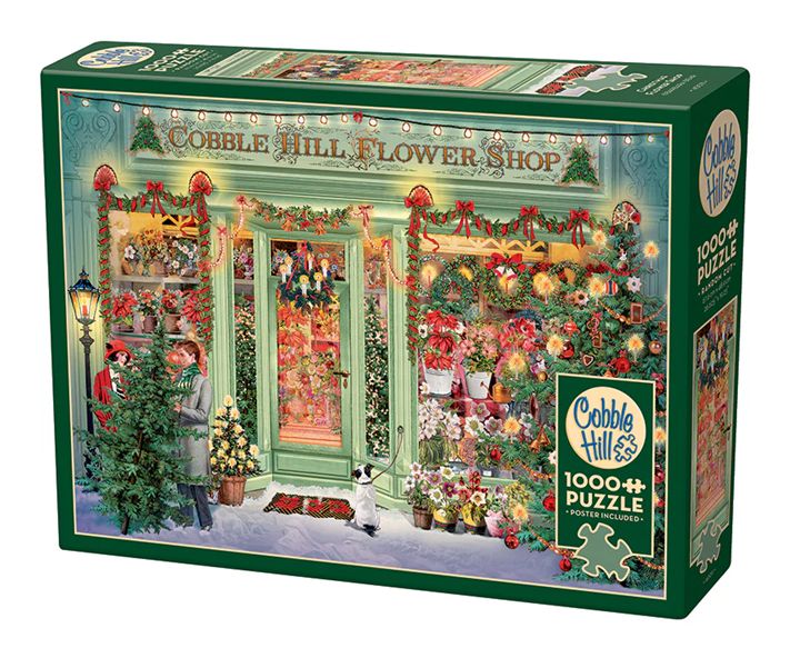 Cobble Hill 1000 Piece Puzzle - Christmas Flower Shop
