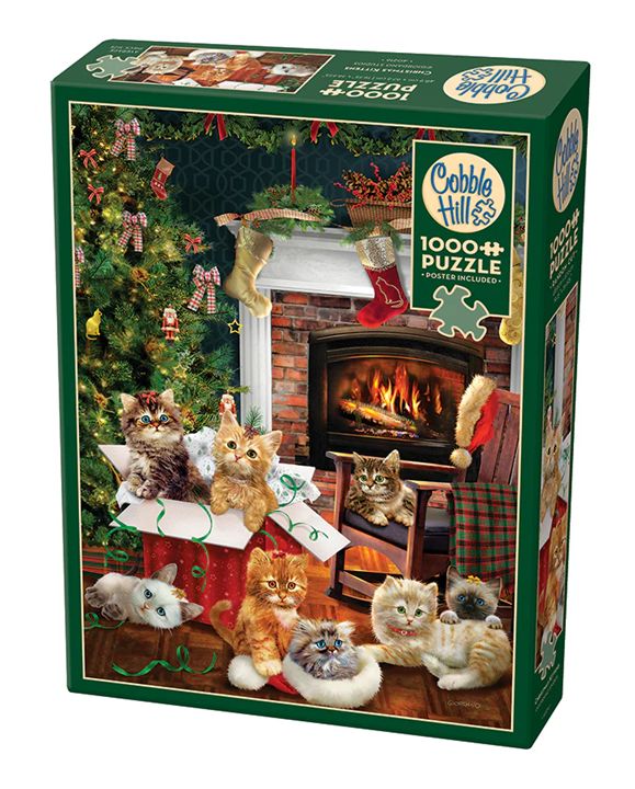 Cobble Hill 1000 Piece Puzzle - Christmas Kittens