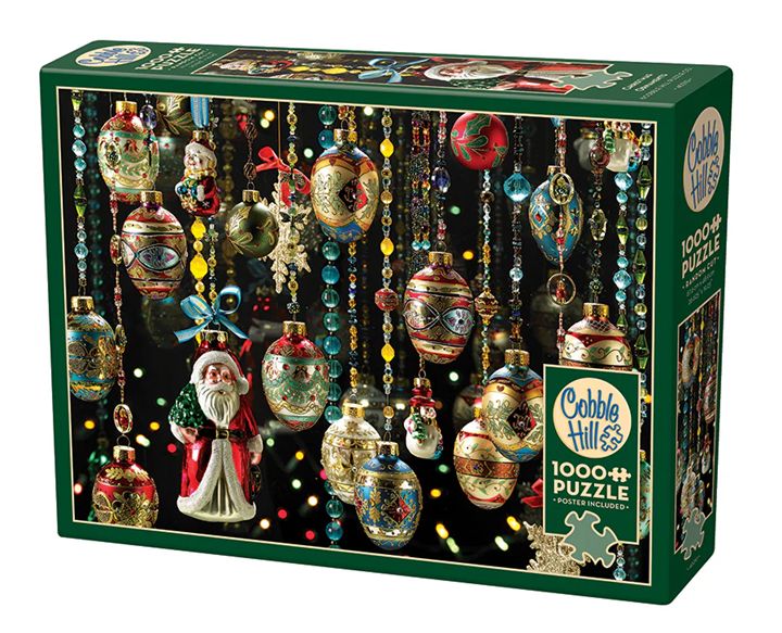 Cobble Hill 1000 Piece Puzzle - Christmas Ornaments